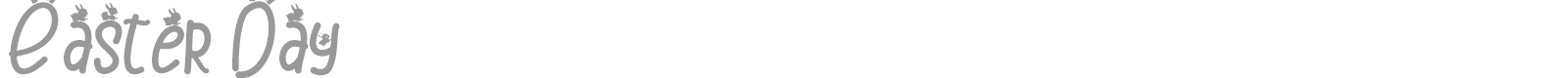 Easter Day font preview